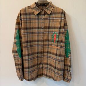 Chrome Hearts Vine Dagger Plaid Shirt